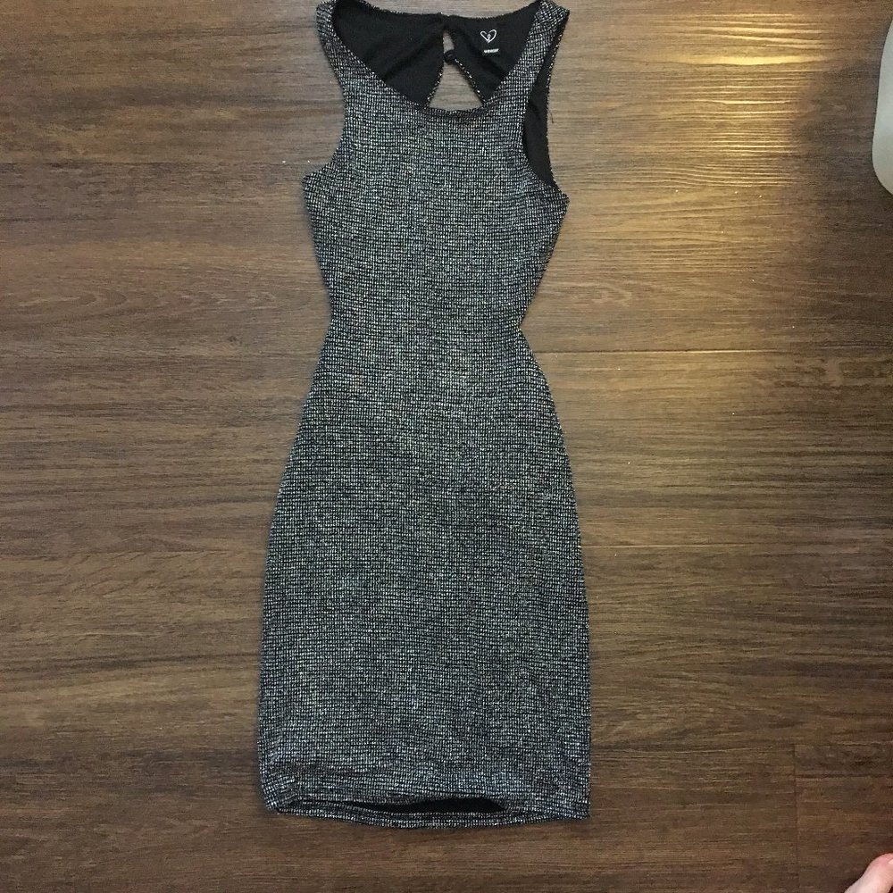 Windsor Black and Silver Glitter Dress